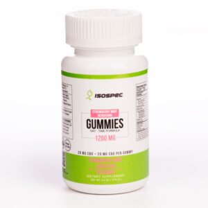 CBD + CBG Gummies (Strawberry Mint) – 1200mg, 30 count